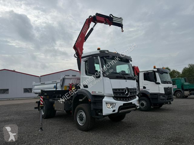 Kamion Mercedes 1835 4x2 Meiller Fassi F135...