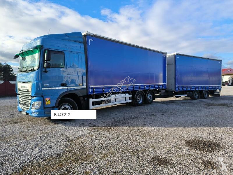 Camion remorque DAF Plandek Firanka