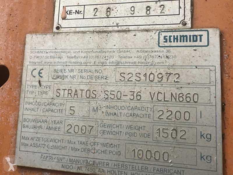 Attrezzature automezzi pesanti Schmidt Stratos...