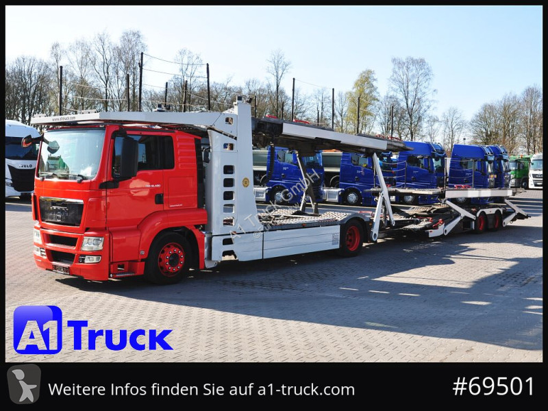 شاحنة MAN 18.400 TGX, Autotransporter Kässbohrer,