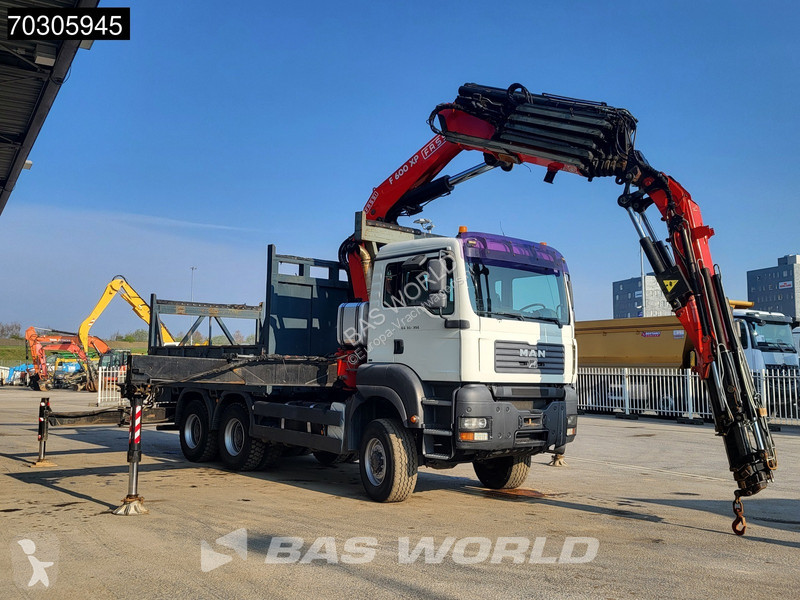 شاحنة MAN 33.350  6X6 Fassi F600 Crane Kran +...
