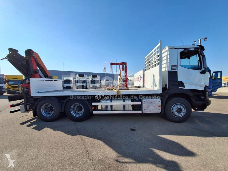 شاحنة Renault C430.26  6X4 UA + CAJA ABIERTA