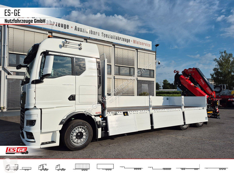 Kamión MAN 26.480 6x2-4 LL CH mit Fassi...