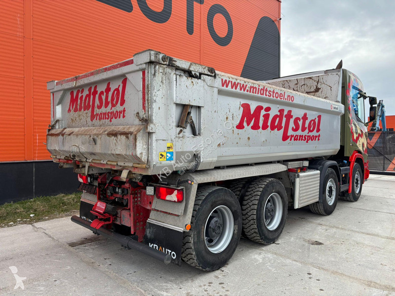 شاحنة Scania R 520 8x4 RETARDER / FU STEE / BOX...