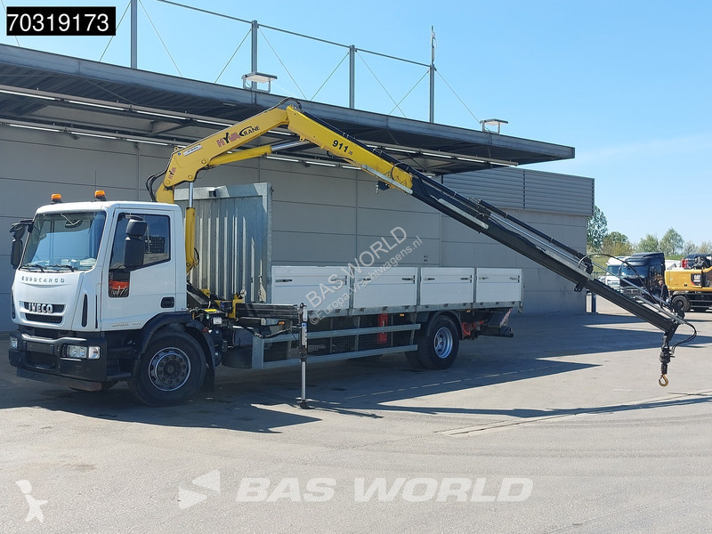 شاحنة Iveco 180E300 4X2 Hyva V911 3S Crane Kran...