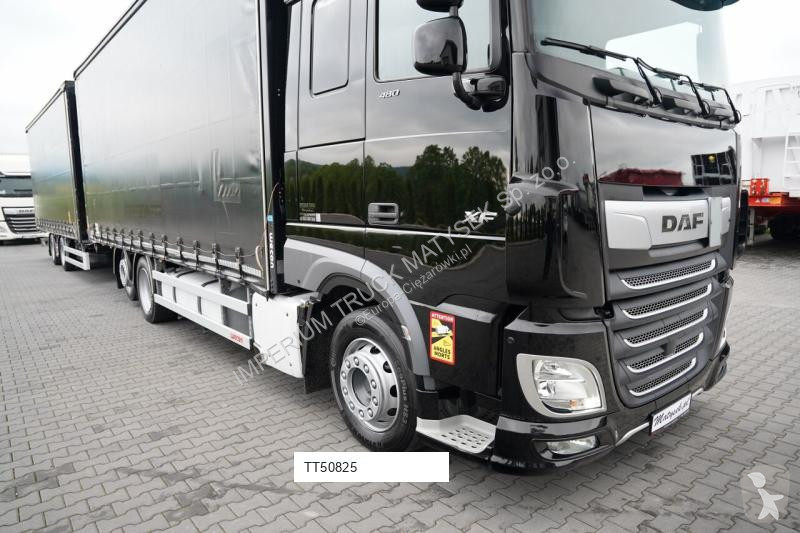 شاحنة مقطورة DAF XF 480 / ZESTAW TANDEM 120 M3...