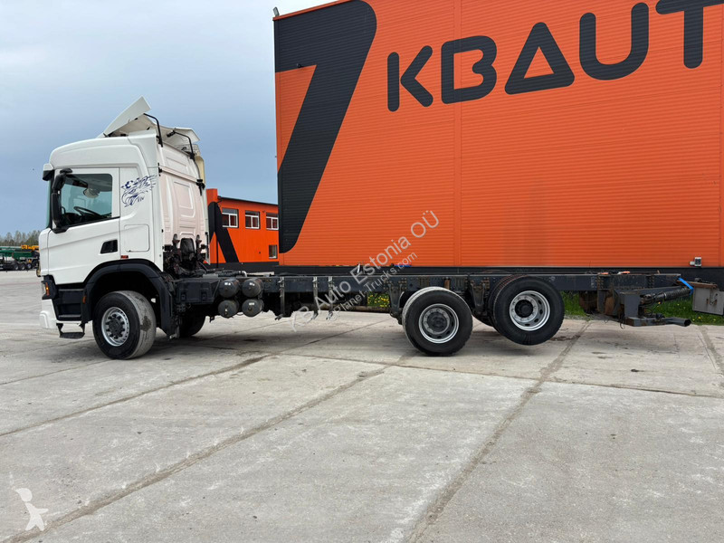 شاحنة Scania P410 4x4+2 HYDRAUICS / FRONT AXE 9T