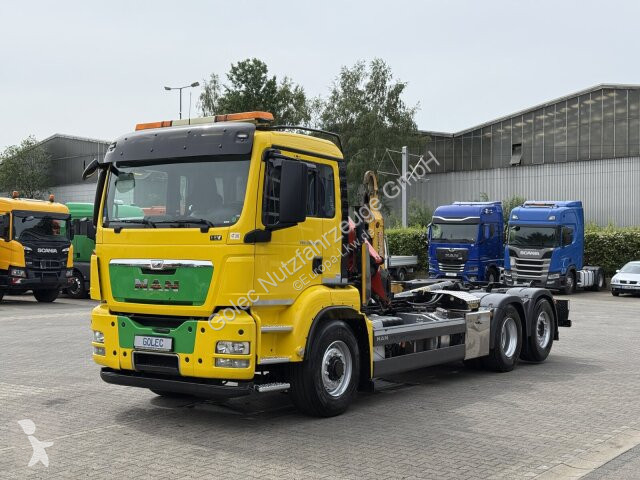 Lastbil MAN TGS 26.440 6x4H Abrollkip Kran...
