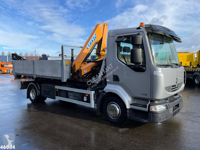 شاحنة Renault 190.12 Effer 7,5 Tonmeter laadkraan