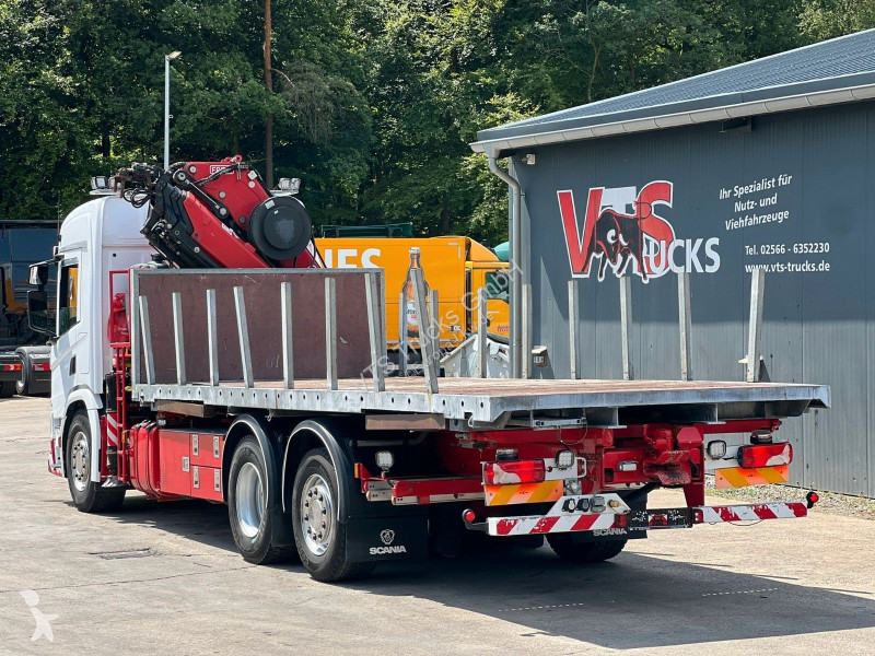 شاحنة Scania 410 6x2 BDF-ritsche mit Fassi...