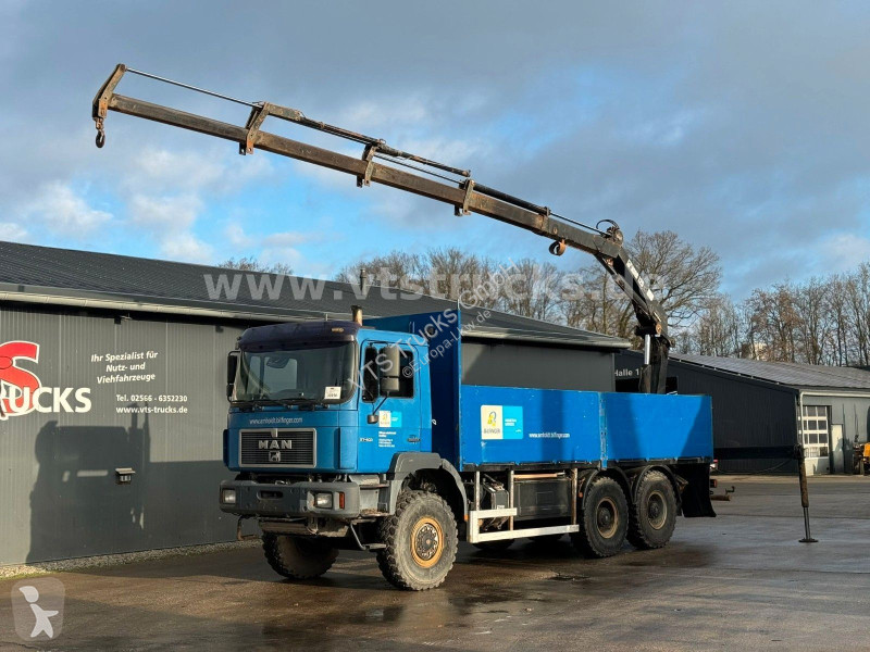 شاحنة MAN 6x6 Pritsche + HIAB-Ladekran