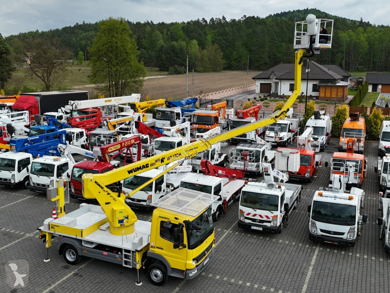 Camion Mercedes Zwyżka WUMAG WT 170 17m w bok...