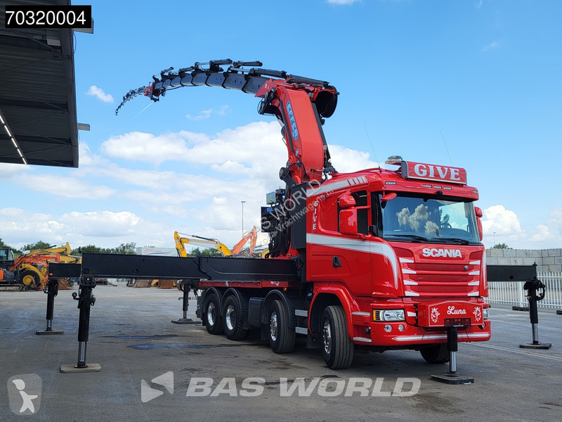 شاحنة Scania 490 8X4 EFFER 1750/8S + JIB 6S...