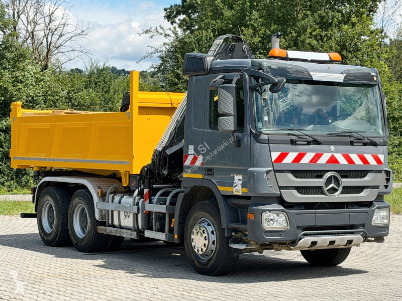 شاحنة Mercedes ACTROS * KIPPER 4,80 + KRAN/FUNK...