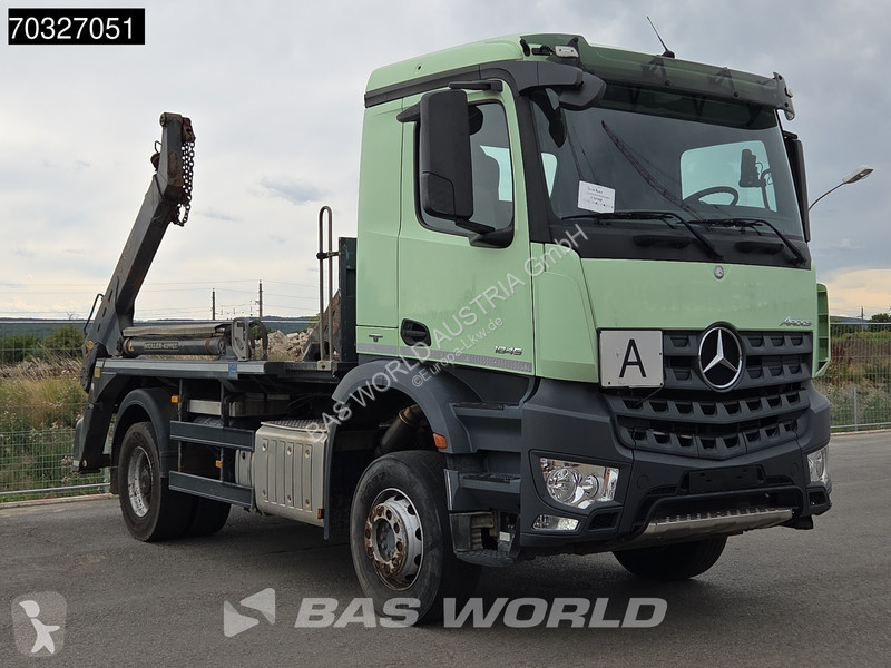 شاحنة Mercedes 1845 4X2 Full Steel Meiller Skip...
