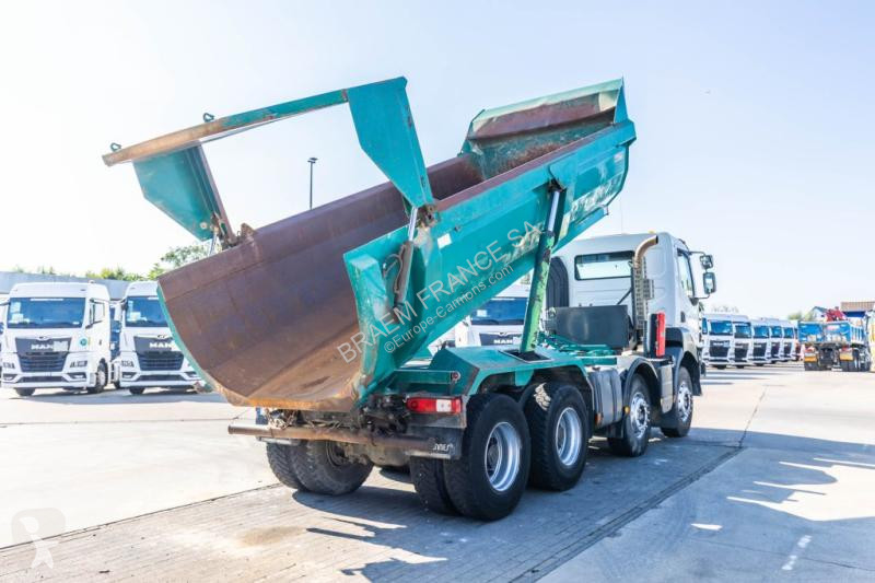 شاحنة Renault  KERAX 410 DXI+BENNE ENROCHEMENT...