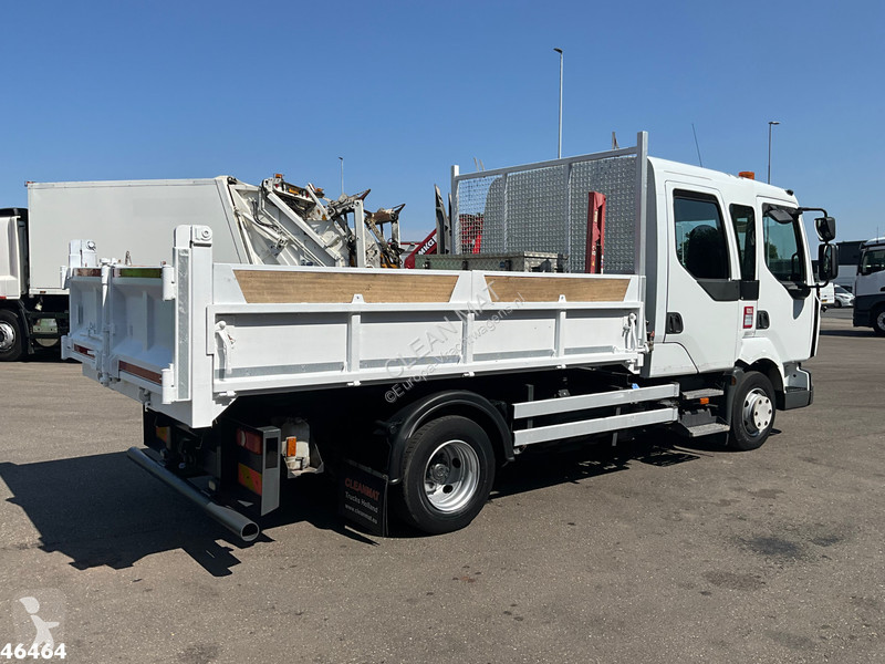 شاحنة Renault 180 Kipper HMF laadkraan Just...