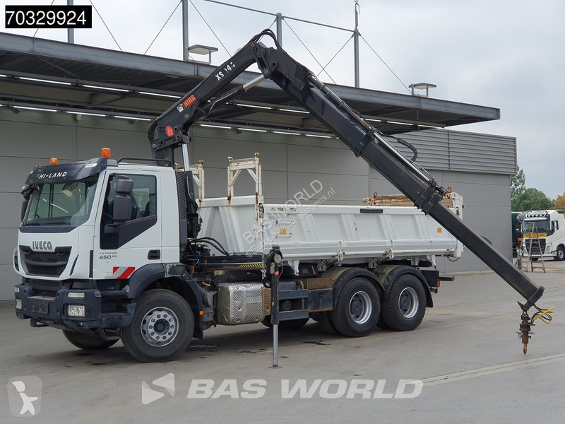 Camion Iveco 450 6X4 HIAB 144 E-3 Hiduo Kran...