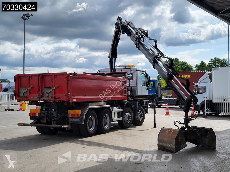 شاحنة Mercedes 4141 8X4 HIAB 166 D-4 Hiduo...