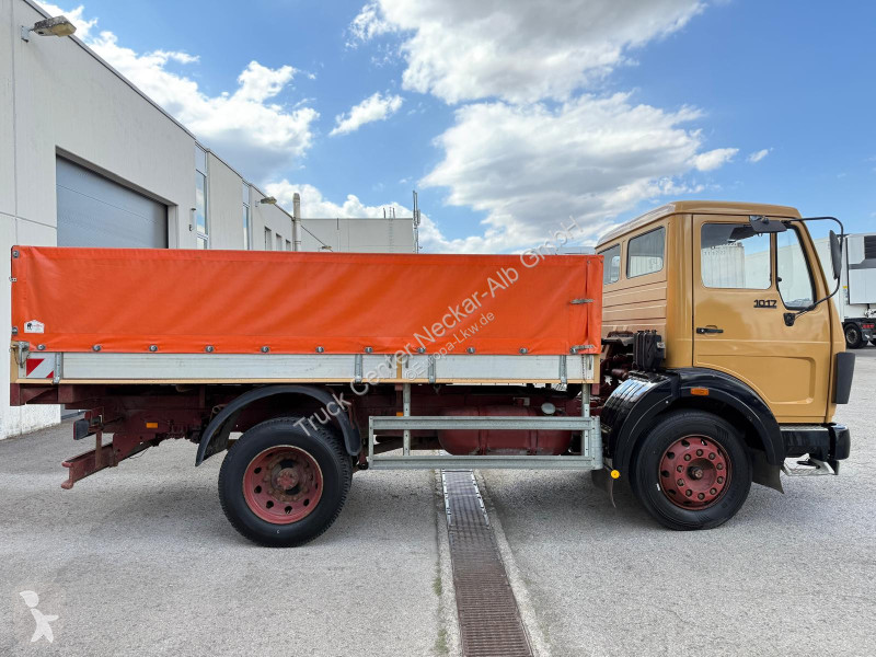 شاحنة Mercedes Plattendruckwagen Planen Aufbau...