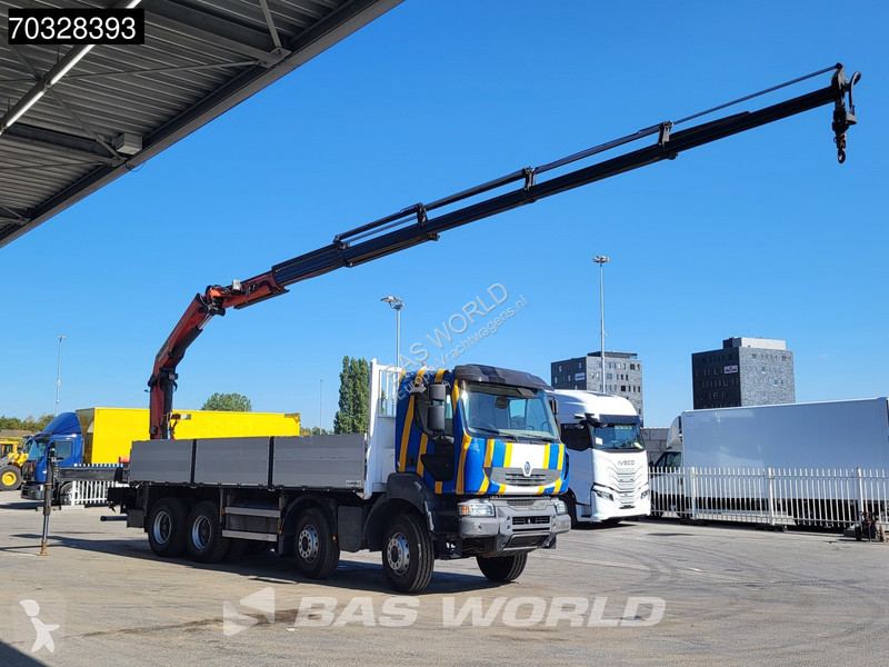 شاحنة Renault 430 8X4 Palfinger PK22002 EH Kran...