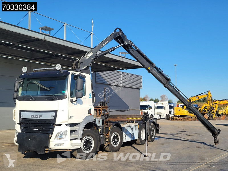 شاحنة DAF 460 8X2 HIAB 144 B-3 HIDUO Crane kran...