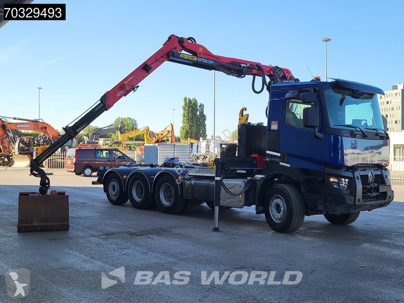 شاحنة Renault C 480 8X4 8x4 Palfinger Q170Z95TR...