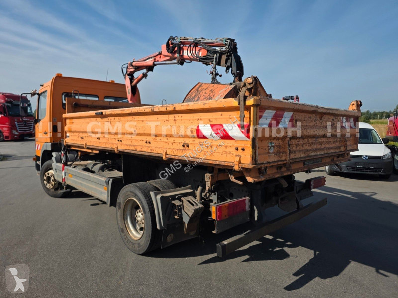 Camion Mercedes 1218 / Kipper+Kran / load...