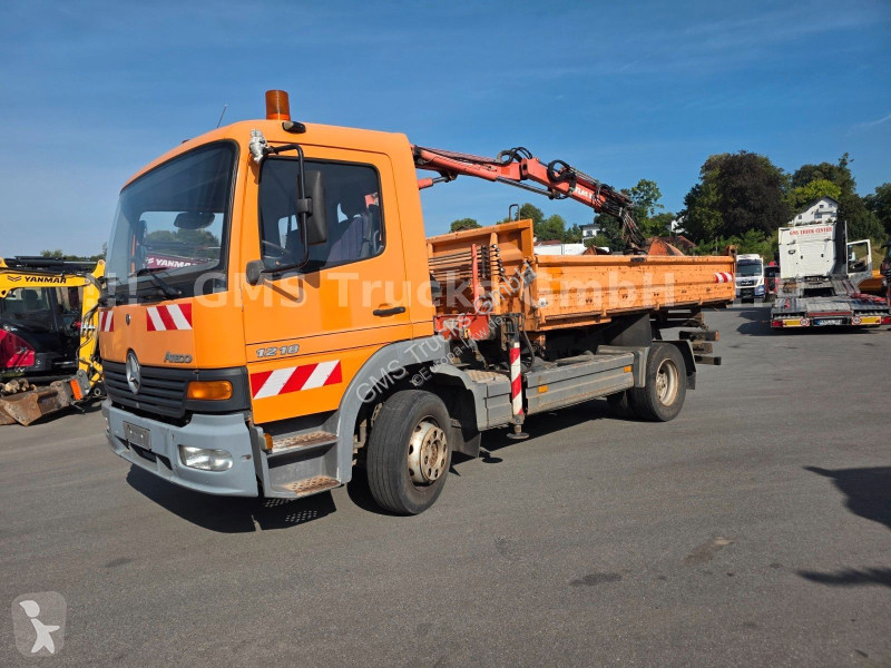 Camion Mercedes 1218 / Kipper+Kran / load...