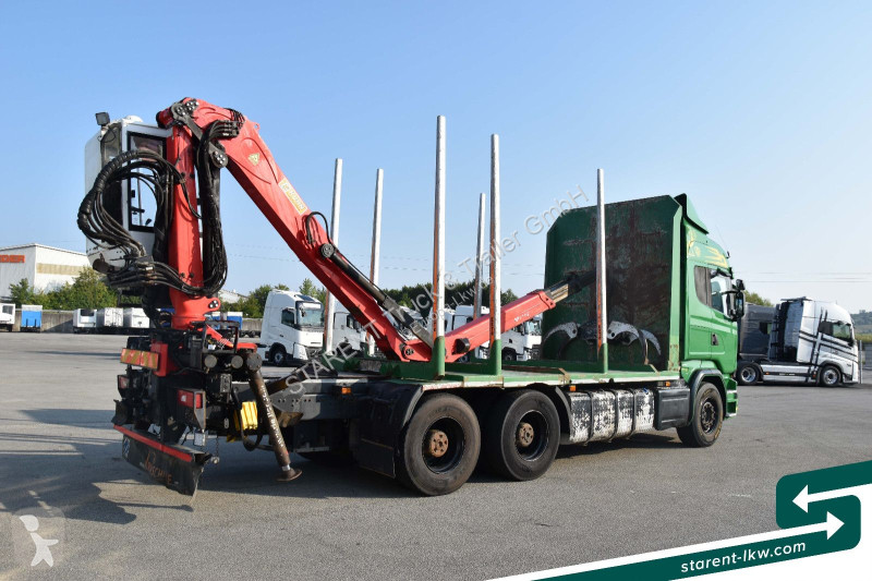 Camion Scania R580 V8 6x4 alfinger Kabinenkran...