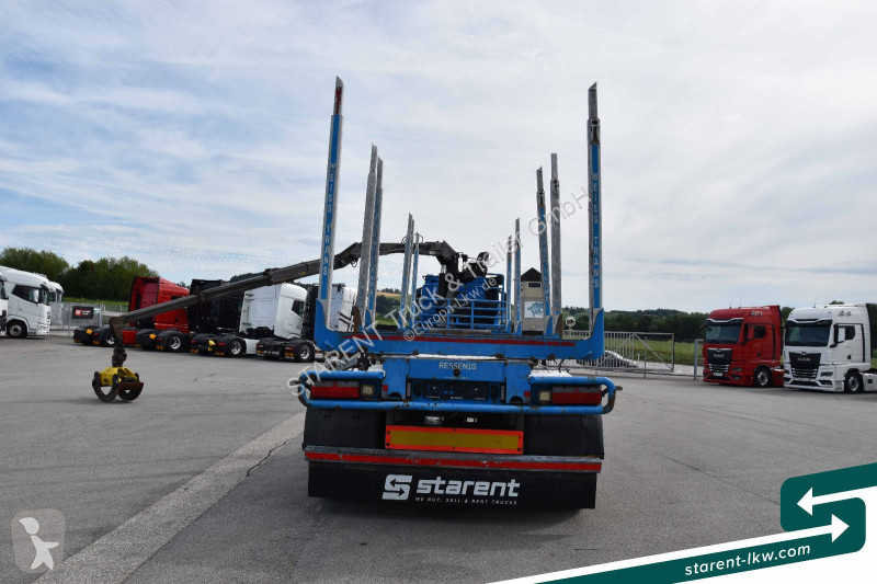 Camion remorque Mercedes 3653 6x6 Penz Holz...