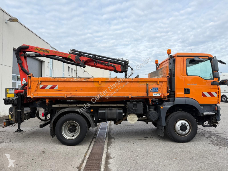 MAN TGM  13.240 4x4 3-S-Kipper Palfinger Kran...