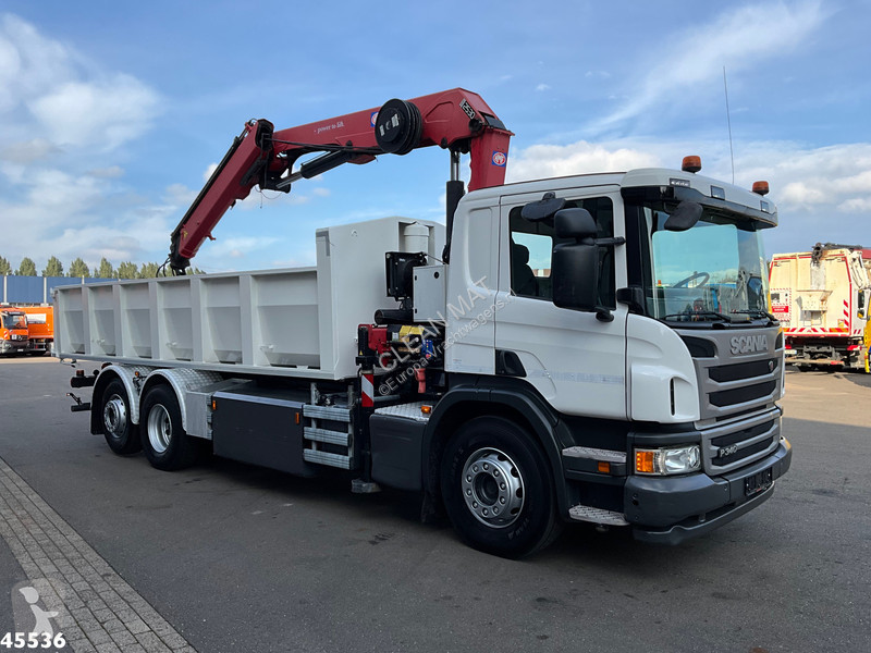 Scania Euro 6 CNG HMF 25 Tonmeter laadkraan truck