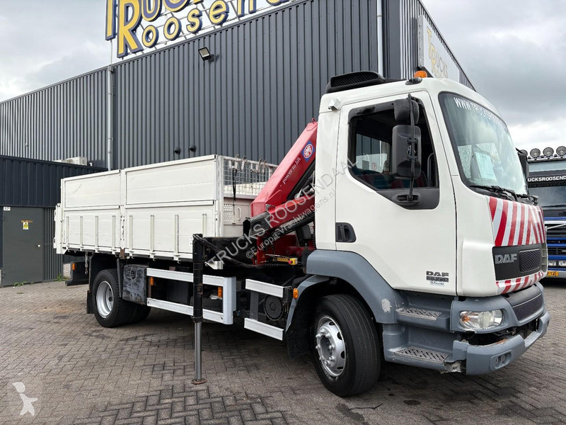 Грузовик DAF 55220 + HMF 735 K2 -- 2X EXT. +...