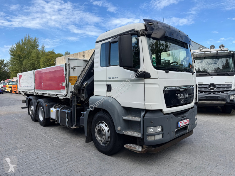 شاحنة MAN TGS 26.400 6X2 Kipper mit Kran Hiab...
