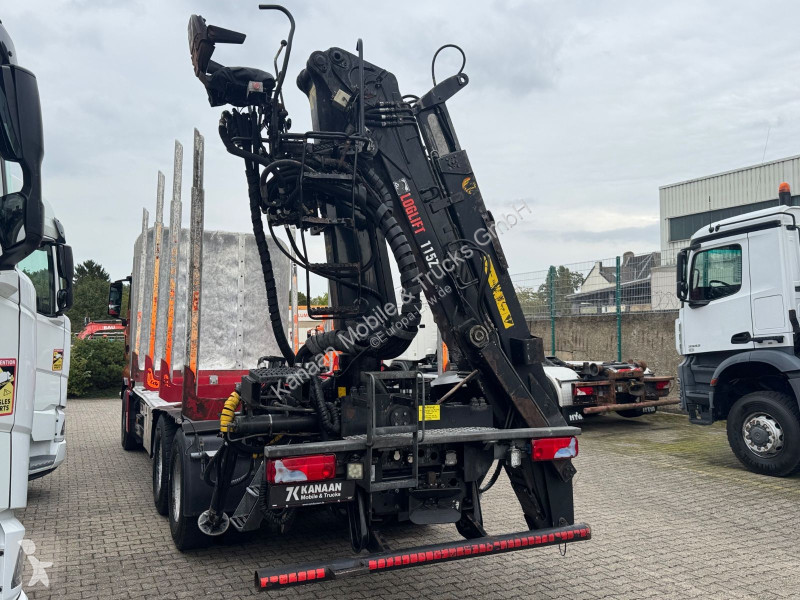 Lastbil MAN 33.500  6x4 Holztransporter Kran...