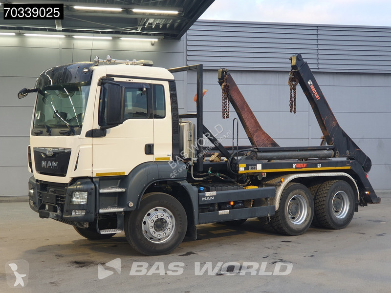 MAN 26.460 6X4 Full Steel Big-Axle Hiab Skip...