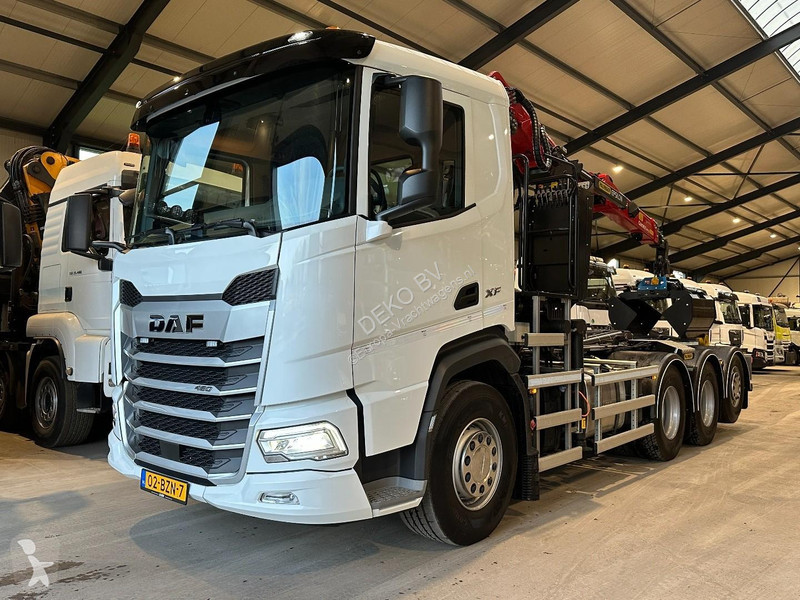 DAF 480 8x4 TRIPLE Palfinger Z crane/Remote...