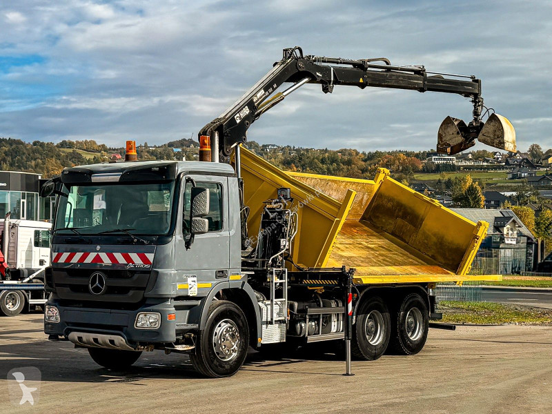Kamion Mercedes ACTROS * KIPPER 4,80 + KRAN / 6x4