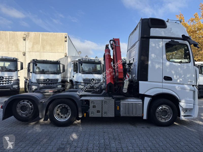 Teherautó Mercedes MP5 2551 6X2 Kran Fassi F185