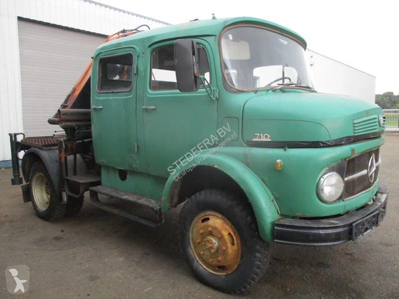 Camion Mercedes 710 , 4x4 , Crane Hiab 1