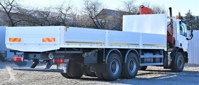 Kamion DAF 75360 Pritsche 7,95 m + KRAN / FUNK...