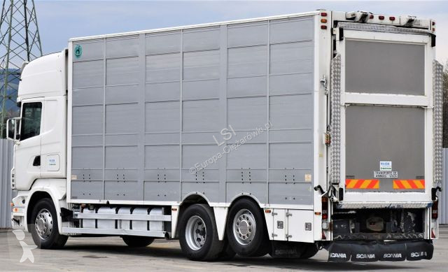 Lastbil Scania R 500 TIERTRANSPORTWAEN 7,10m /...