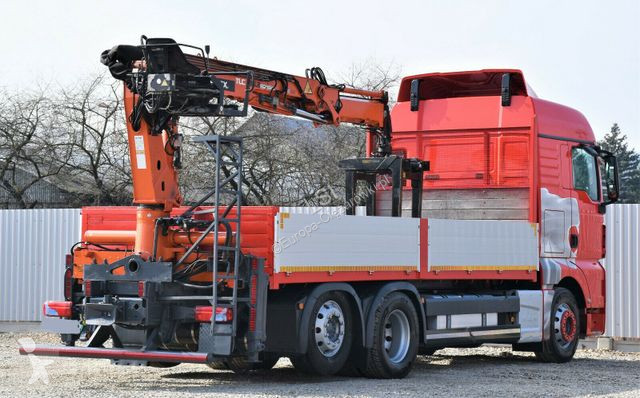 Lastbil MAN TGX Pritsche 6,60 m*TEREX 135.2-A11