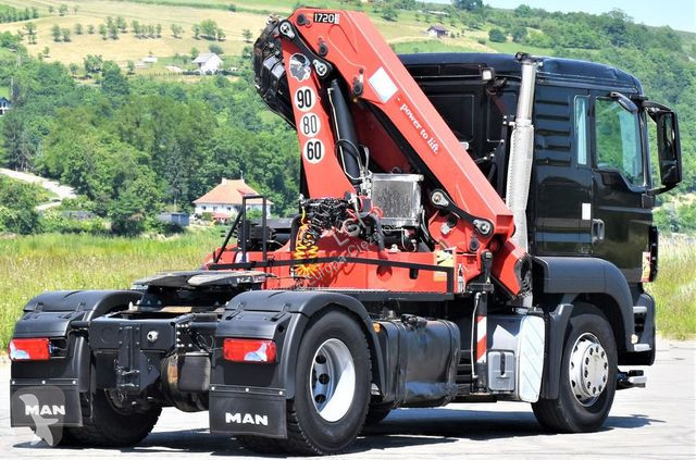 Camion MAN 18.400 Sattelzugmaschine + KRAN /FUNK