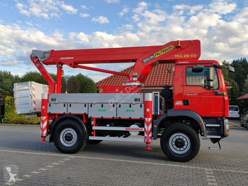 Camion MAN TGM 4x4 Zwyżka Bison Palfinger TKA...