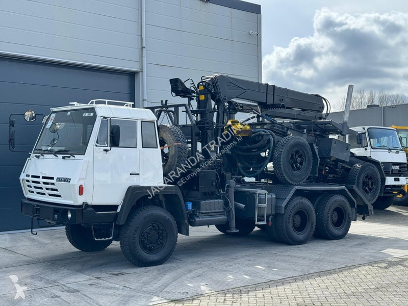 Camion Steyr 1491.310 6x6 Loglift 190 + dolly +...
