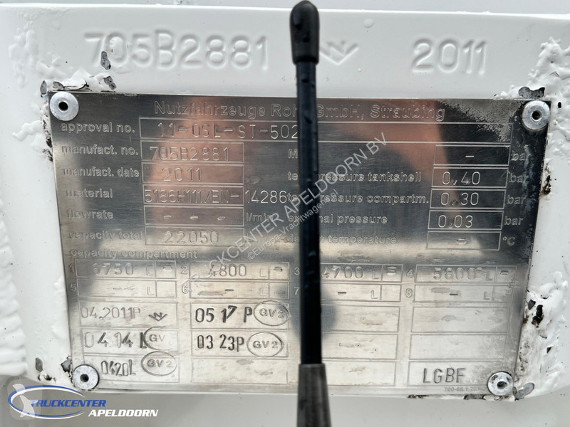 Camión Volvo 500 22150 Liter ADR, 4 Comp,...