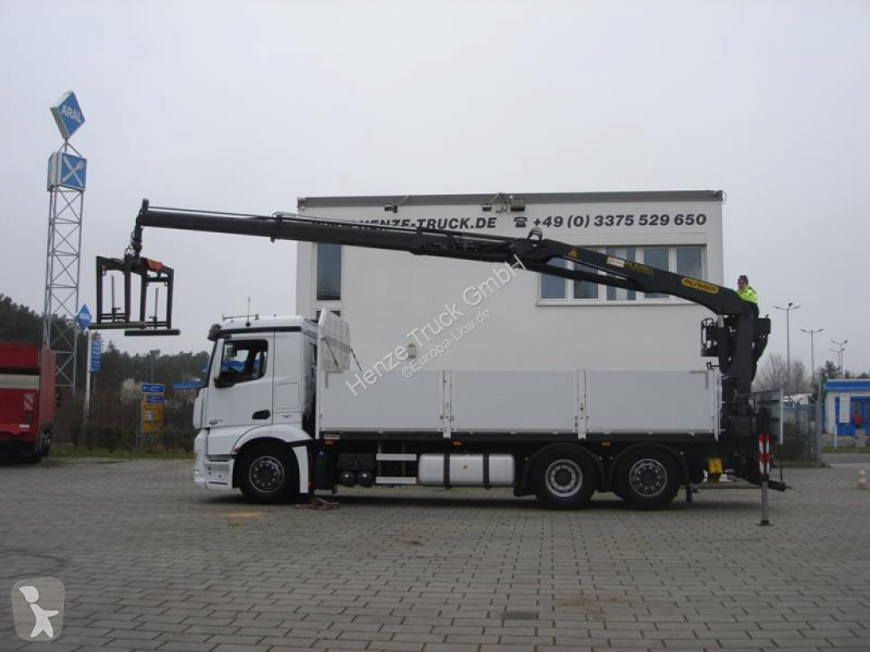 Camion Mercedes Antos 2543 L 6x2 Pritsche Heckkran