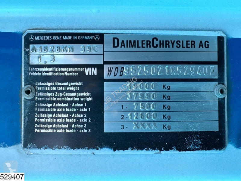 Kamion Mercedes 1828 Manual, Steel Suspension,...